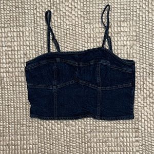 Denim Corset Tank
